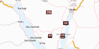 Sinai-Halbinsel Ägypten Stadtplan