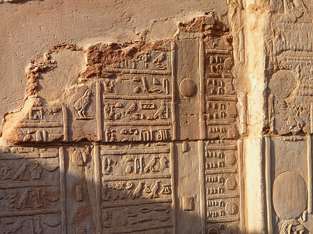 Foto Hieroglyphen - Kôm Ombo