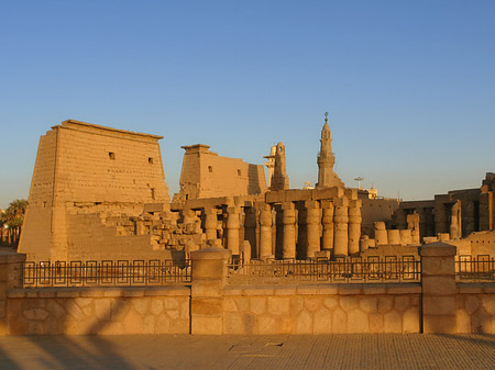 Foto Luxor Tempel bei Sonnenuntergang - Luxor