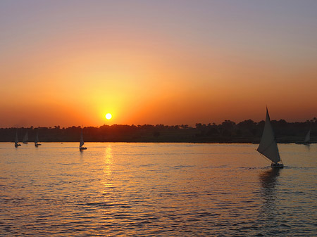 Foto Sonnenuntergang - Luxor